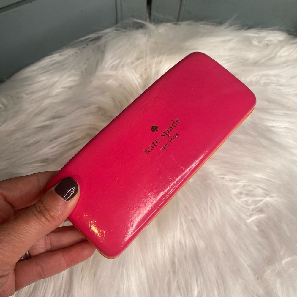 Kate Spade New York Pink & Orange Eyeglasses Sunglasses Hard Case